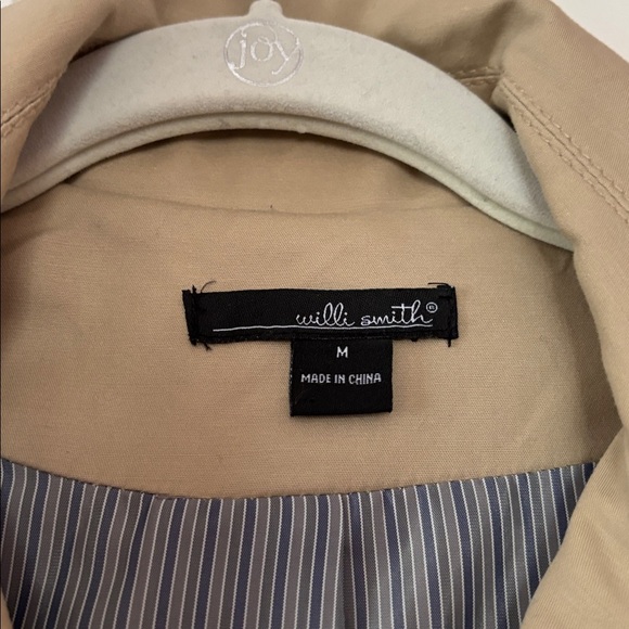 Willi Smith Beige Double-Breasted Trench Coat - Picture 2 of 7